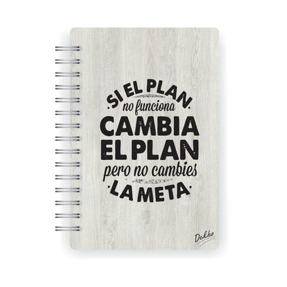 Cuaderno de Madera | Cambia el Plan |