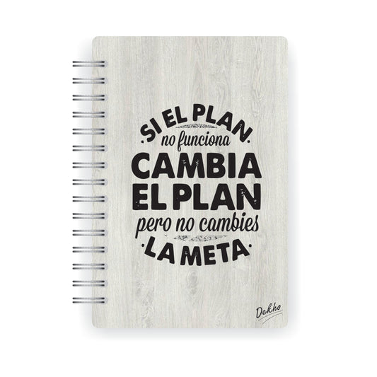 Cuaderno de Madera | Cambia el Plan |