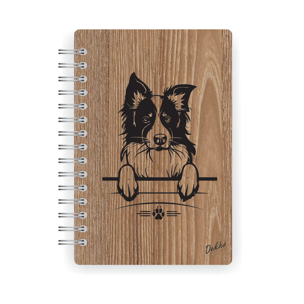 Cuaderno de Madera | Border Collie |