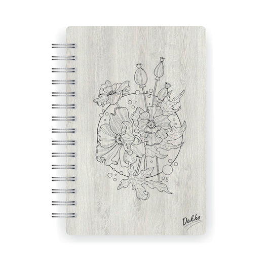 Cuaderno de Madera | Floral |