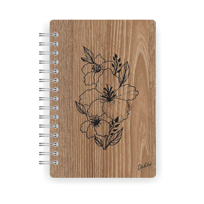 Cuaderno de Madera | Flores |