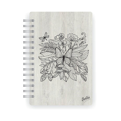 Cuaderno de Madera | Mariposas |