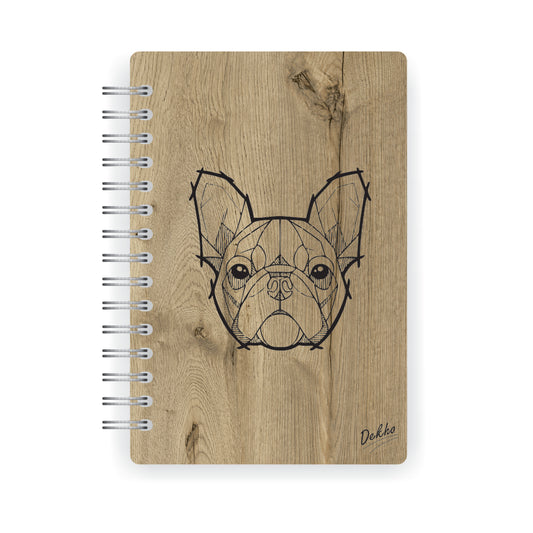 Cuaderno de Madera | Bull Dog Frances |