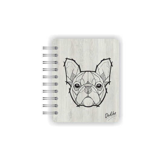 Libreta de Madera | Bull Dog Frances |