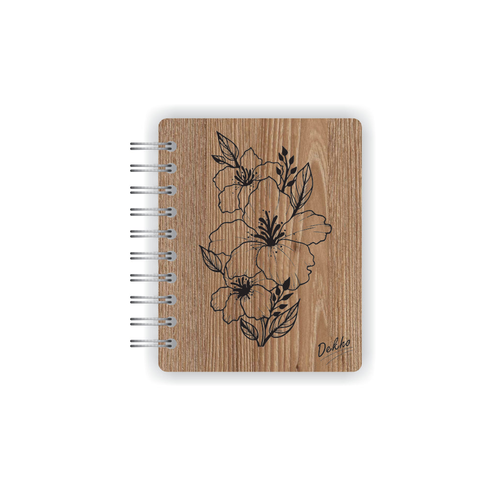 Libreta de Madera | Flor |